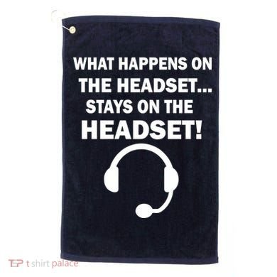 What Happens On The Headset Stays Gamer Golf Towel