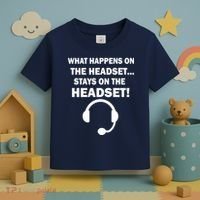 What Happens On The Headset Stays Gamer Toddler T-Shirt thumb 3