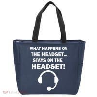 What Happens On The Headset Stays Gamer Tote Bag thumb 0