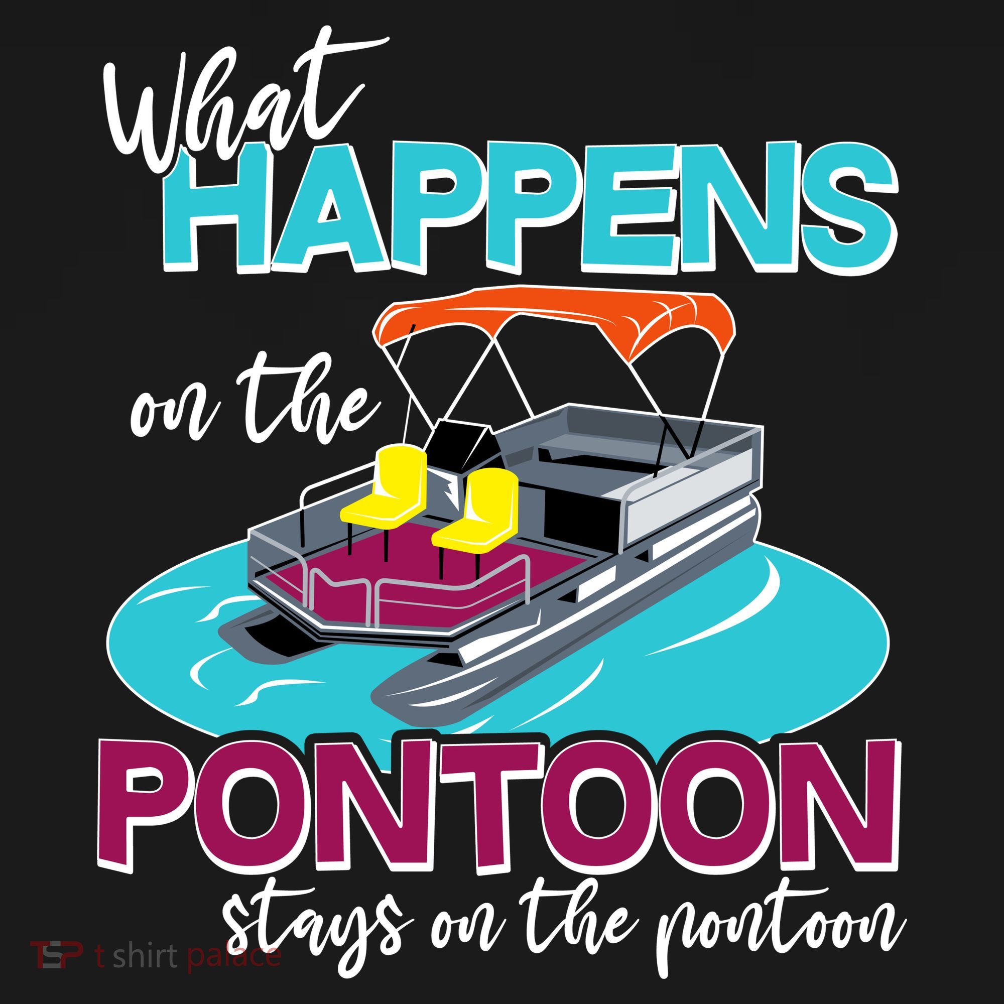 What Happens On The Pontoon Stays On The Pontoon Backpack