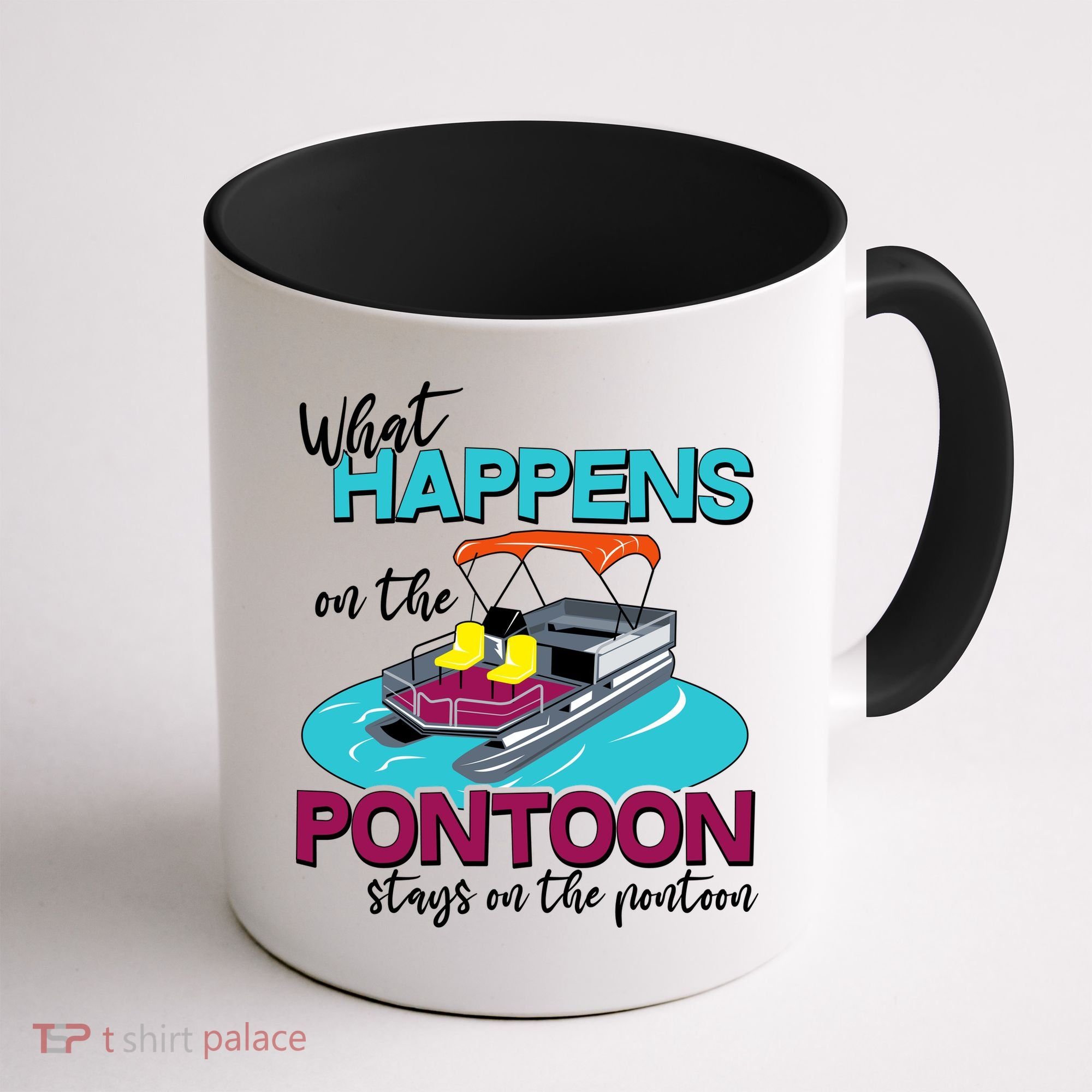 What Happens On The Pontoon Stays On The Pontoon Coffee Mug