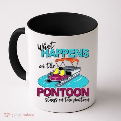 What Happens On The Pontoon Stays On The Pontoon Coffee Mug