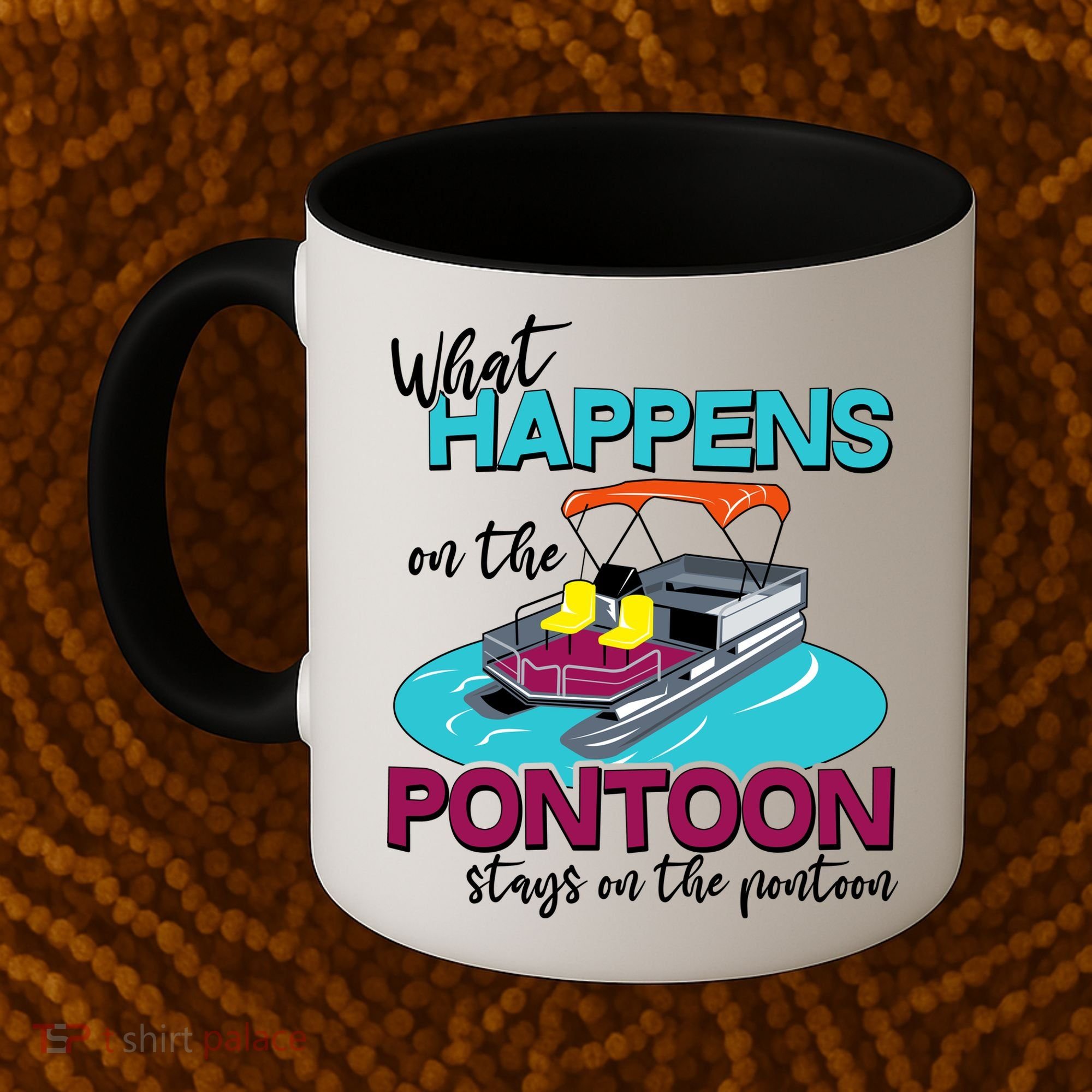 What Happens On The Pontoon Stays On The Pontoon Coffee Mug