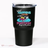 What Happens On The Pontoon Stays On The Pontoon Tumbler thumb 0