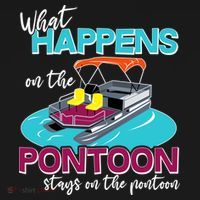 What Happens On The Pontoon Stays On The Pontoon Ornament thumb 1