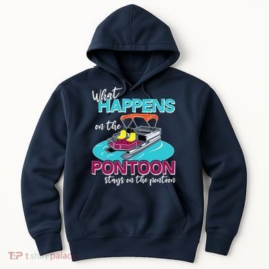What Happens On The Pontoon Stays On The Pontoon Hoodie
