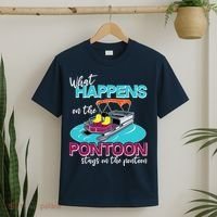 What Happens On The Pontoon Stays On The Pontoon T-Shirt thumb 2