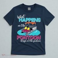 What Happens On The Pontoon Stays On The Pontoon T-Shirt thumb 5