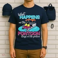 What Happens On The Pontoon Stays On The Pontoon T-Shirt thumb 6