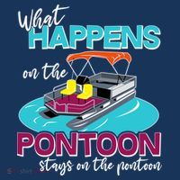 What Happens On The Pontoon Stays On The Pontoon T-Shirt thumb 7