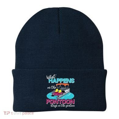 What Happens On The Pontoon Stays On The Pontoon Beanie
