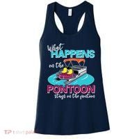 What Happens On The Pontoon Stays On The Pontoon Women's Tank Top thumb 0