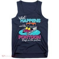 What Happens On The Pontoon Stays On The Pontoon Tank Top thumb 0