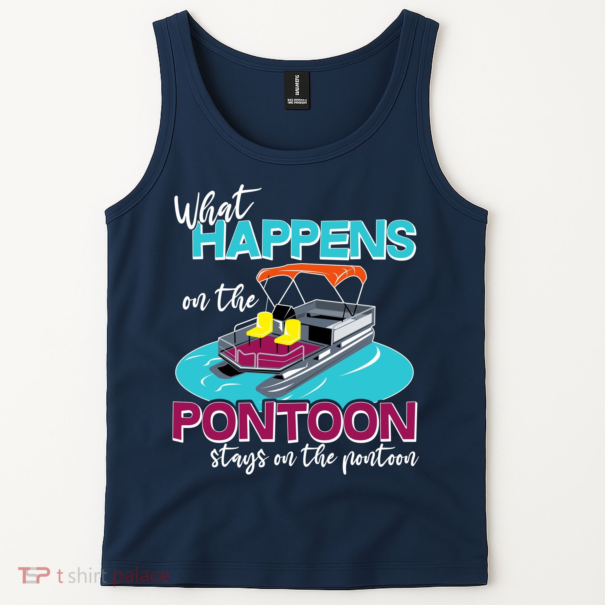 What Happens On The Pontoon Stays On The Pontoon Tank Top