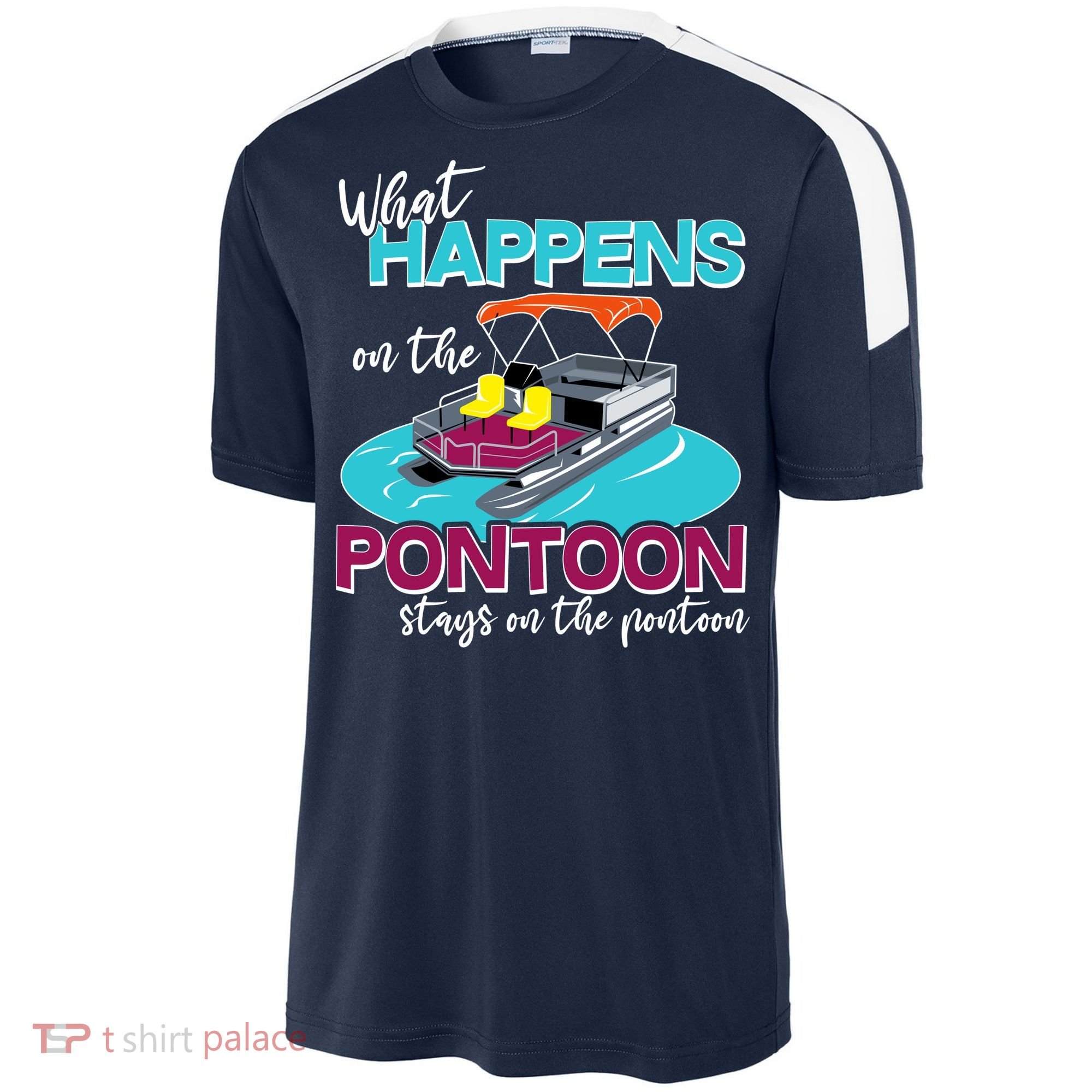 What Happens On The Pontoon Stays On The Pontoon Sport-Tek Competitor United Soccer Jersey