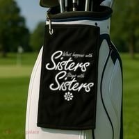 What Happens With Sisters Stays With Sisters Golf Towel thumb 2