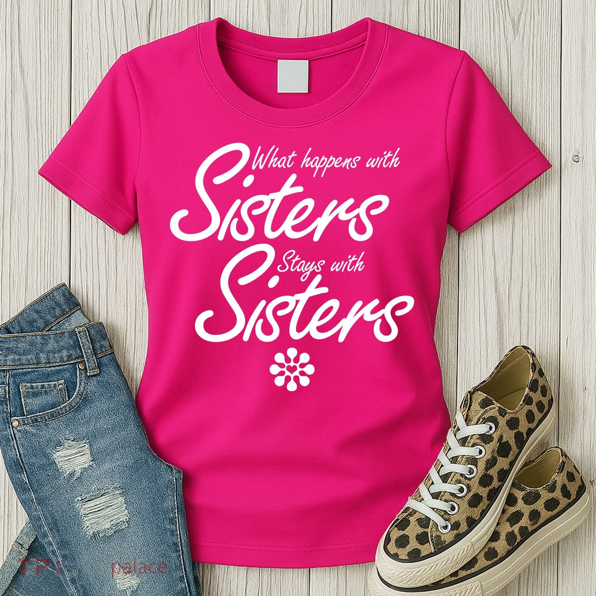 What Happens With Sisters Stays With Sisters Women's T-Shirt
