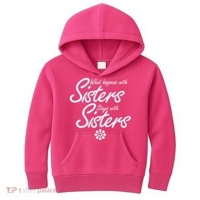 What Happens With Sisters Stays With Sisters Kids Hoodie