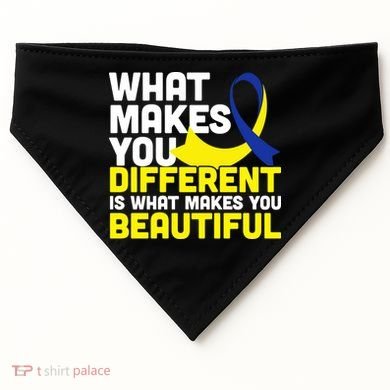 What Makes You Different Down Syndrome Awareness USA-Made Doggie Bandana