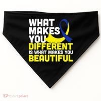 What Makes You Different Down Syndrome Awareness USA-Made Doggie Bandana thumb 0