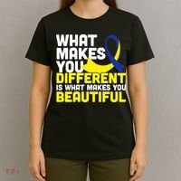 What Makes You Different Down Syndrome Awareness T-Shirt thumb 4