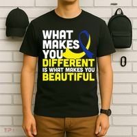 What Makes You Different Down Syndrome Awareness T-Shirt thumb 6