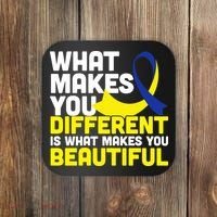 What Makes You Different Down Syndrome Awareness Coaster thumb 0