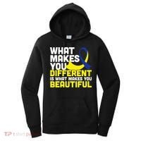 What Makes You Different Down Syndrome Awareness Women's Hoodie thumb 0