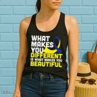 What Makes You Different Down Syndrome Awareness Women's Tank Top thumb 2