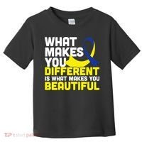 What Makes You Different Down Syndrome Awareness Toddler T-Shirt thumb 0