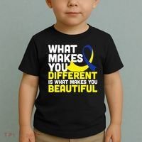 What Makes You Different Down Syndrome Awareness Toddler T-Shirt thumb 2
