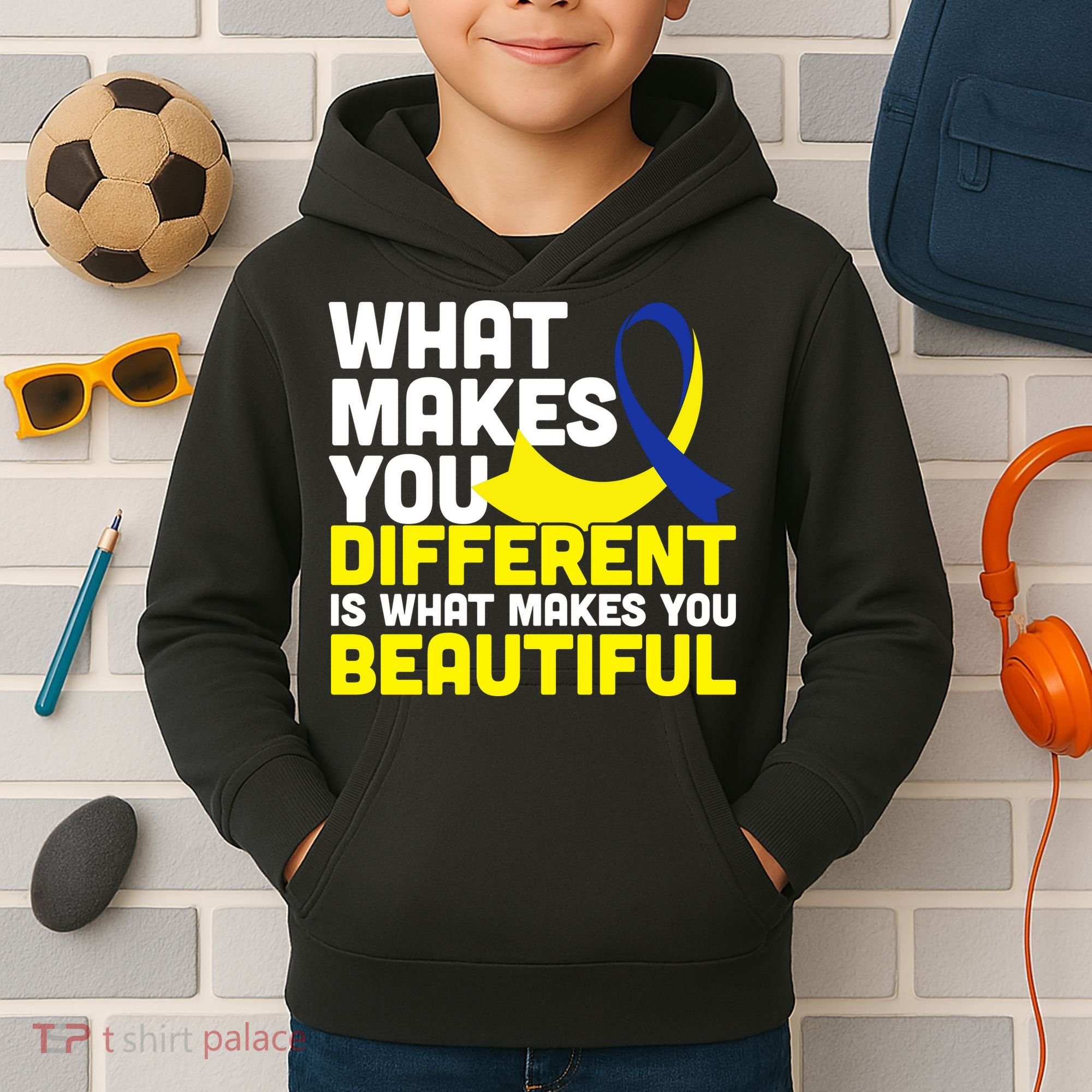 What Makes You Different Down Syndrome Awareness Kids Hoodie
