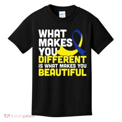 What Makes You Different Down Syndrome Awareness Kids T-Shirt