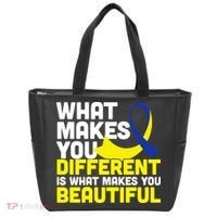 What Makes You Different Down Syndrome Awareness Tote Bag thumb 0
