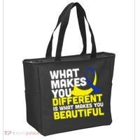 What Makes You Different Down Syndrome Awareness Tote Bag thumb 2