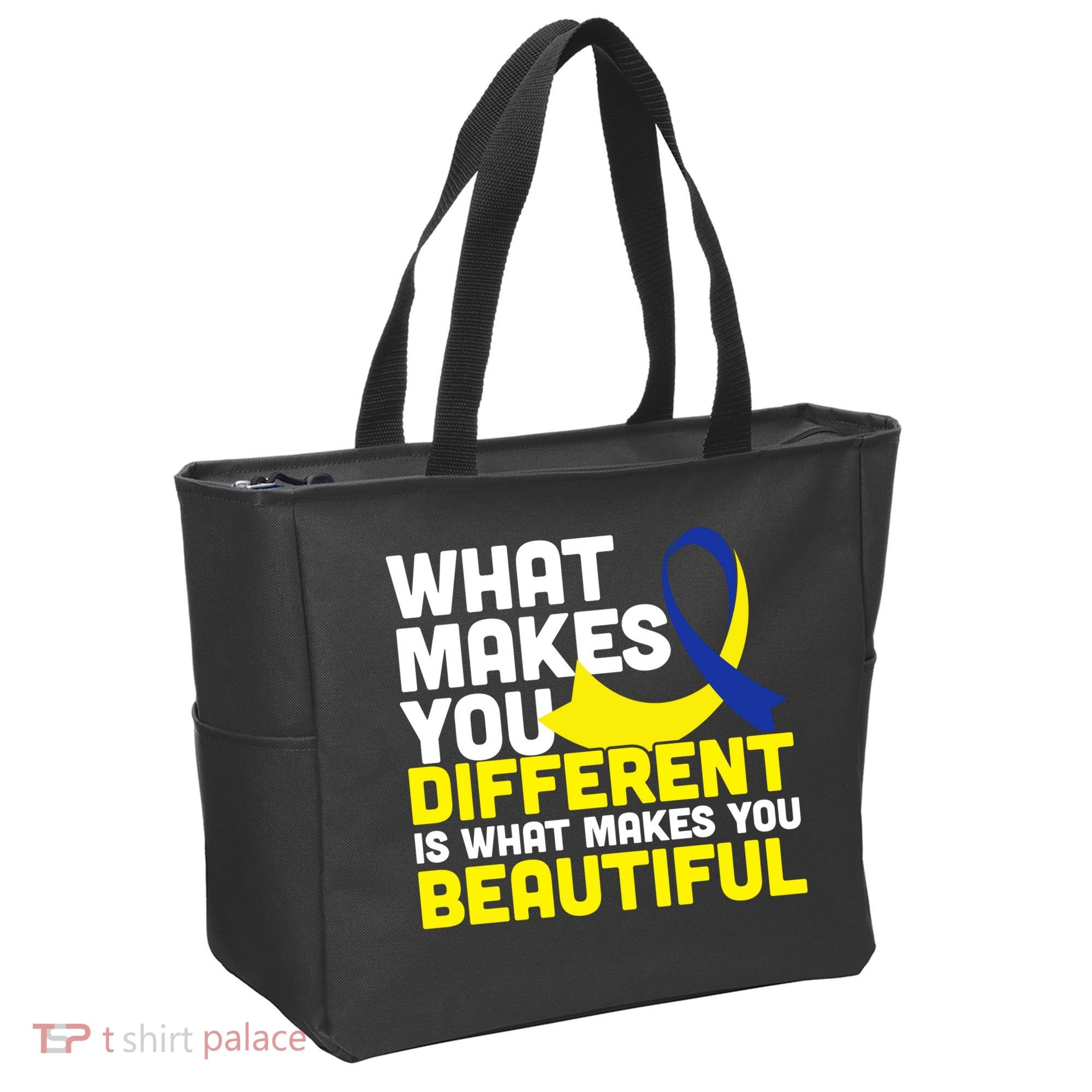 What Makes You Different Down Syndrome Awareness Tote Bag