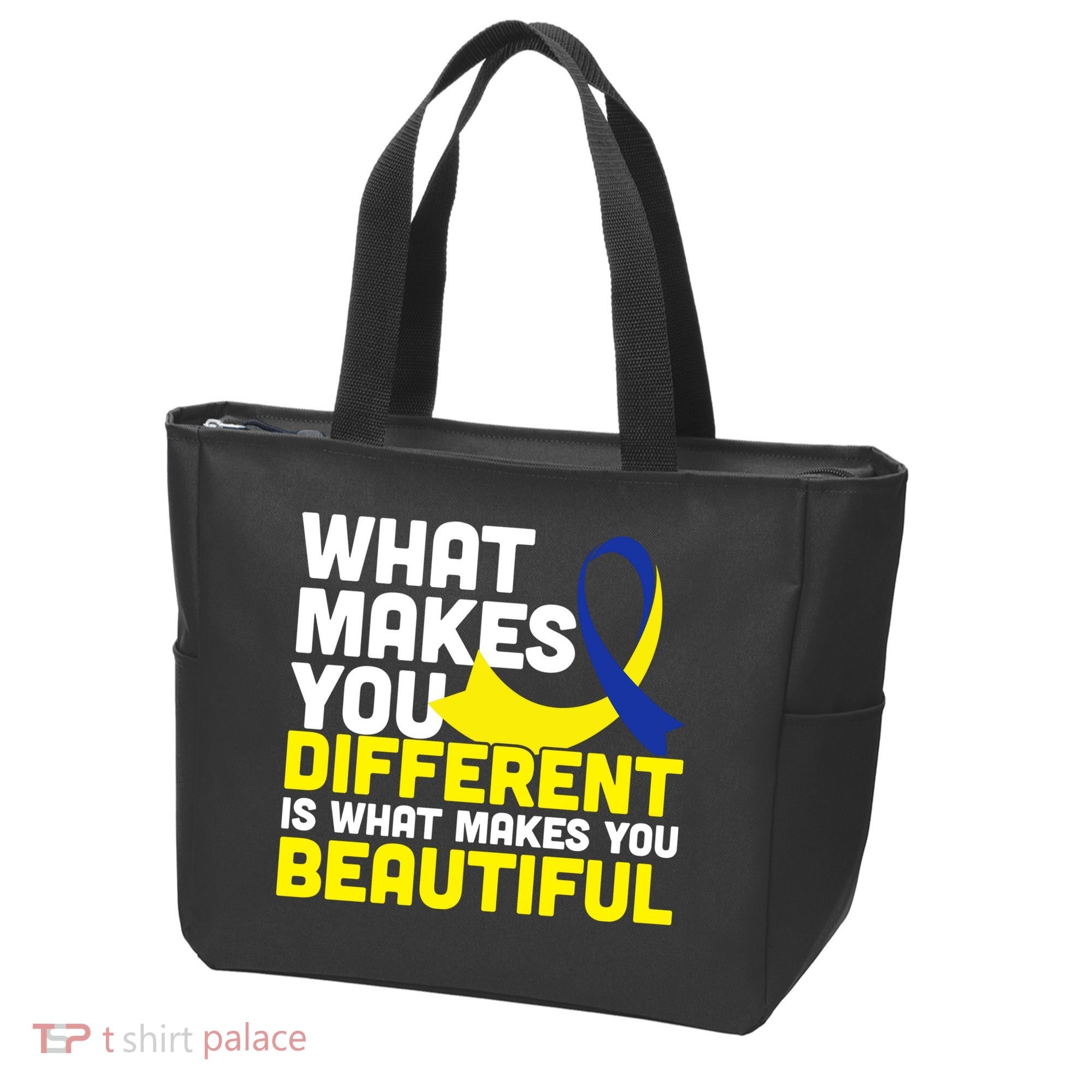 What Makes You Different Down Syndrome Awareness Tote Bag