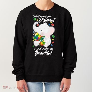 What Makes You Different Is What Makes You Beautiful Autism Women's Sweatshirt