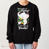 What Makes You Different Is What Makes You Beautiful Autism Women's Sweatshirt thumb 0