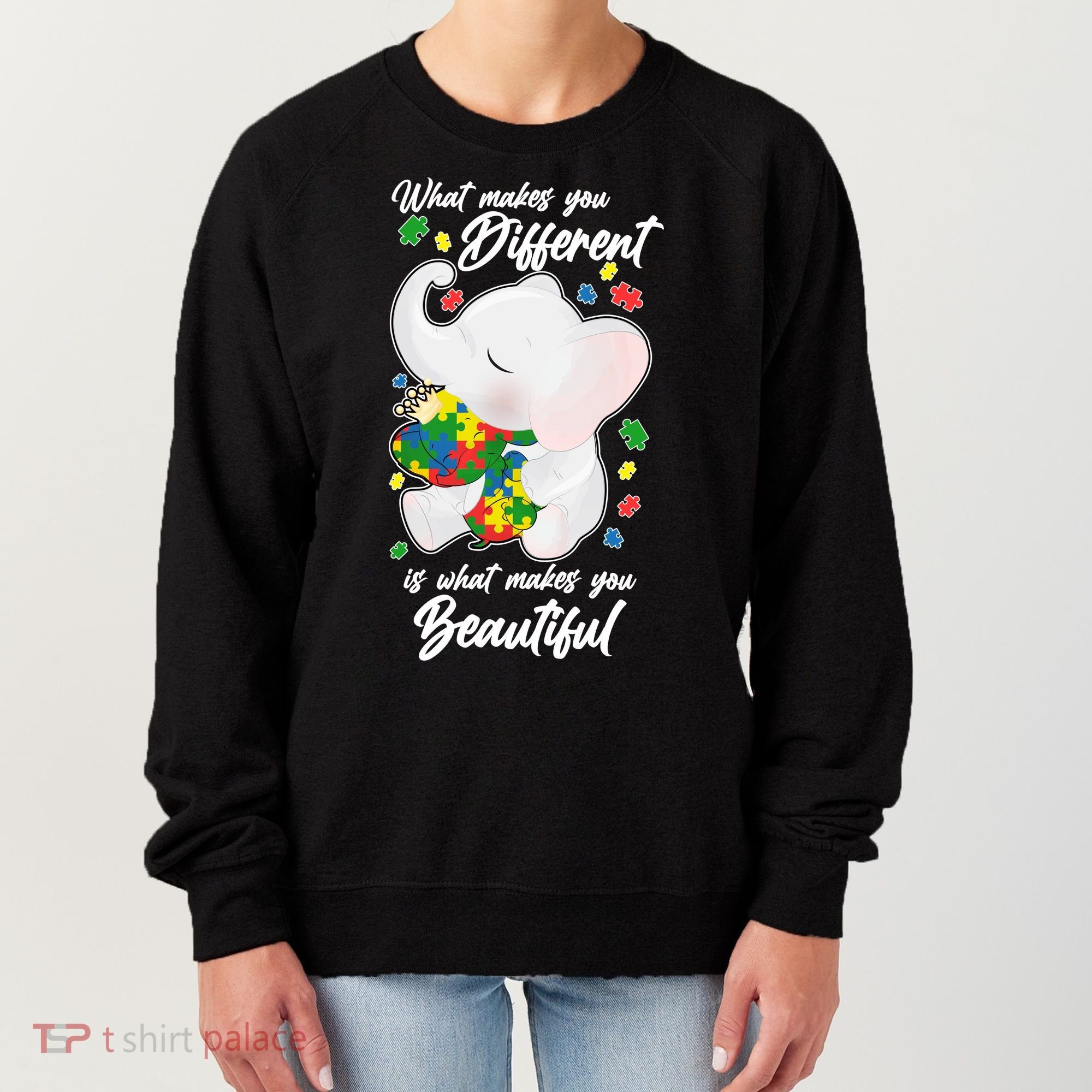 What Makes You Different Is What Makes You Beautiful Autism Women's Sweatshirt