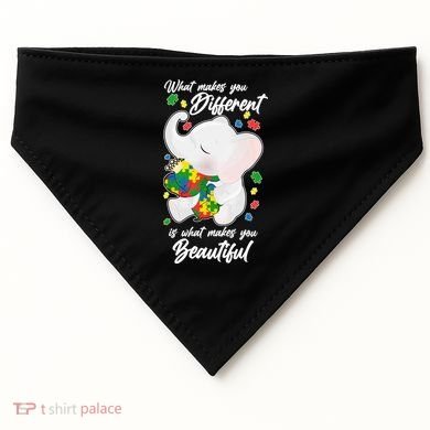 What Makes You Different Is What Makes You Beautiful Autism USA-Made Doggie Bandana