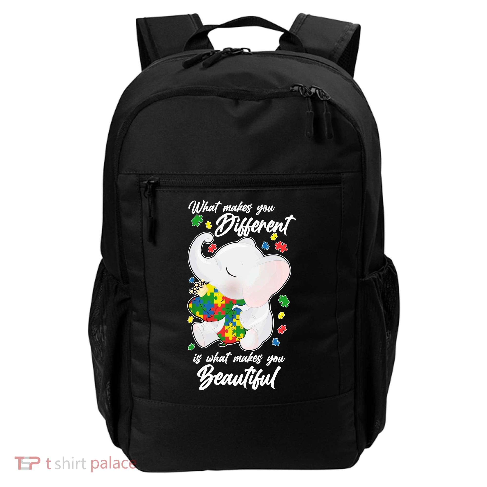 What Makes You Different Is What Makes You Beautiful Autism Backpack
