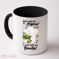 What Makes You Different Is What Makes You Beautiful Autism Coffee Mug thumb 0