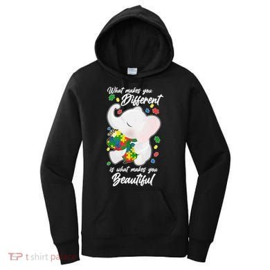 What Makes You Different Is What Makes You Beautiful Autism Women's Hoodie