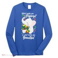 What Makes You Different Is What Makes You Beautiful Autism Long Sleeve Shirt thumb 0