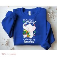 What Makes You Different Is What Makes You Beautiful Autism Sweatshirt thumb 2