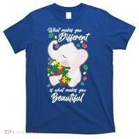 What Makes You Different Is What Makes You Beautiful Autism T-Shirt thumb 0