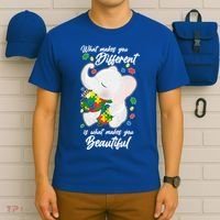 What Makes You Different Is What Makes You Beautiful Autism T-Shirt thumb 6