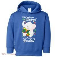 What Makes You Different Is What Makes You Beautiful Autism Toddler Hoodie thumb 0