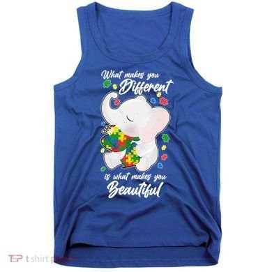 What Makes You Different Is What Makes You Beautiful Autism Tank Top